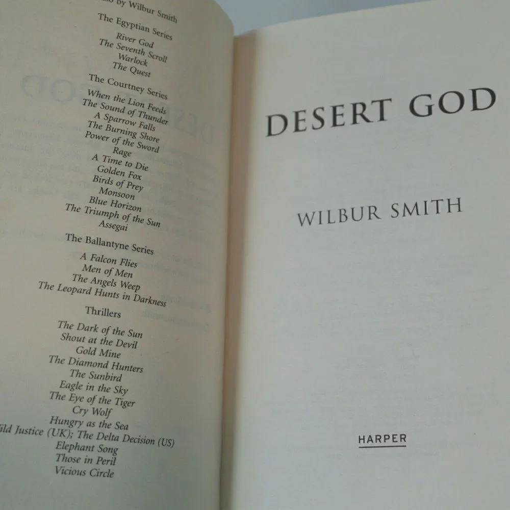 Desert God By Wilbur Smith 2014 Paperback Harper Collins